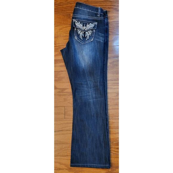 ND Weekend Cropped Jeans Embellished Fleur de Lis Pocket Women's 10 (32x29.5L) - Picture 13 of 14